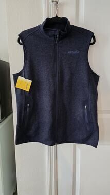 Ski-Doo Women's M Dark Navy Zip Up Fleece Vest - 454621